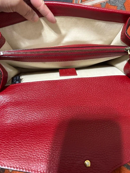 GUCCI ❤️🌟DIONYSUS TWO TONE HARDWARE FLAP BAG W/ CRYSTALS JEWELED TIGER HEAD ⭐️ - Picture 11 of 15